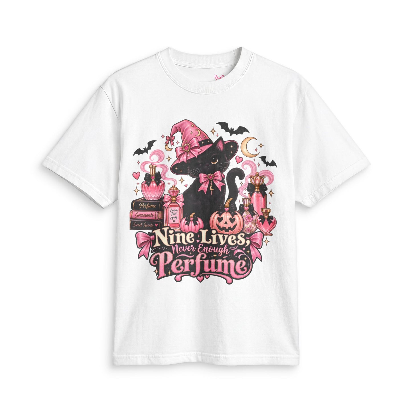 Witch Cat 'Nine Lives, Never Enough Perfume' T-Shirt