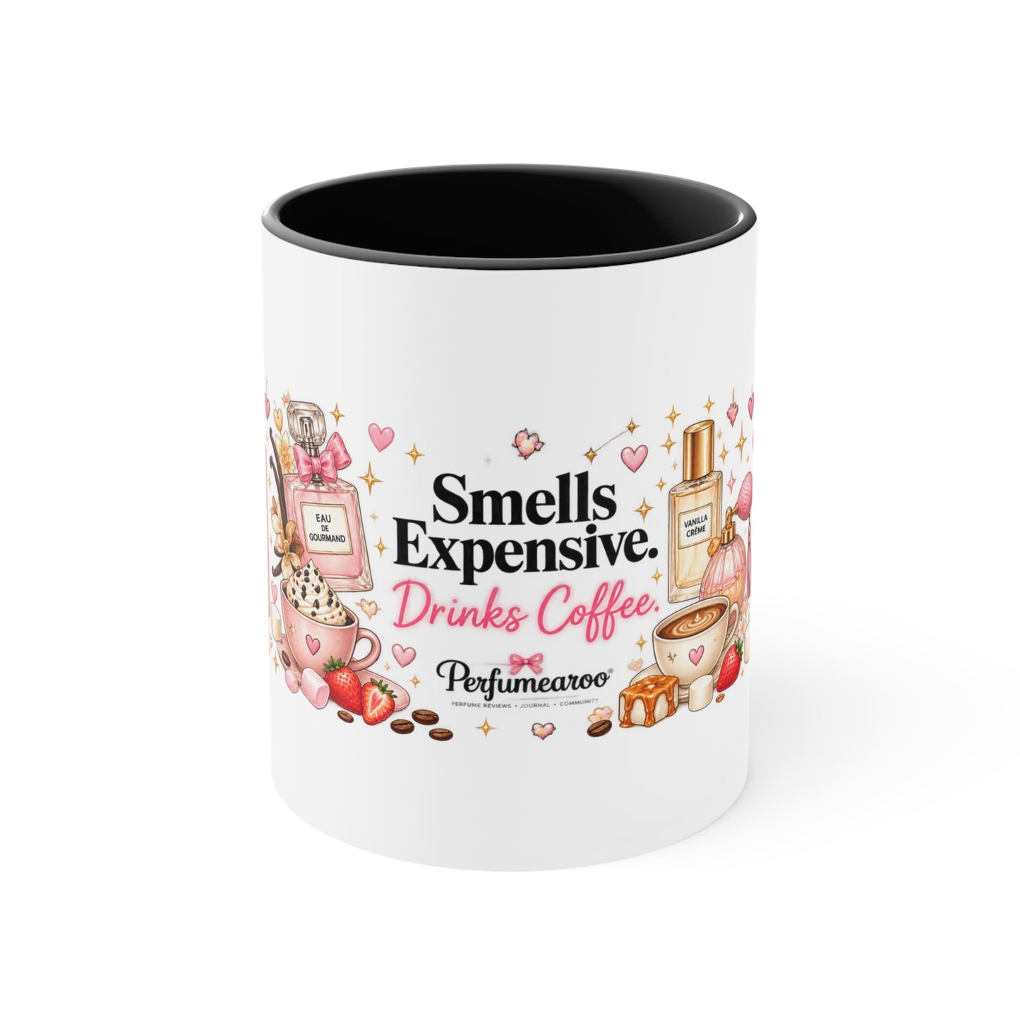 Smells Expensive Drinks Coffee Mug | Perfume and Coffee Accent Cup, Cute Fragrance Lover Gift