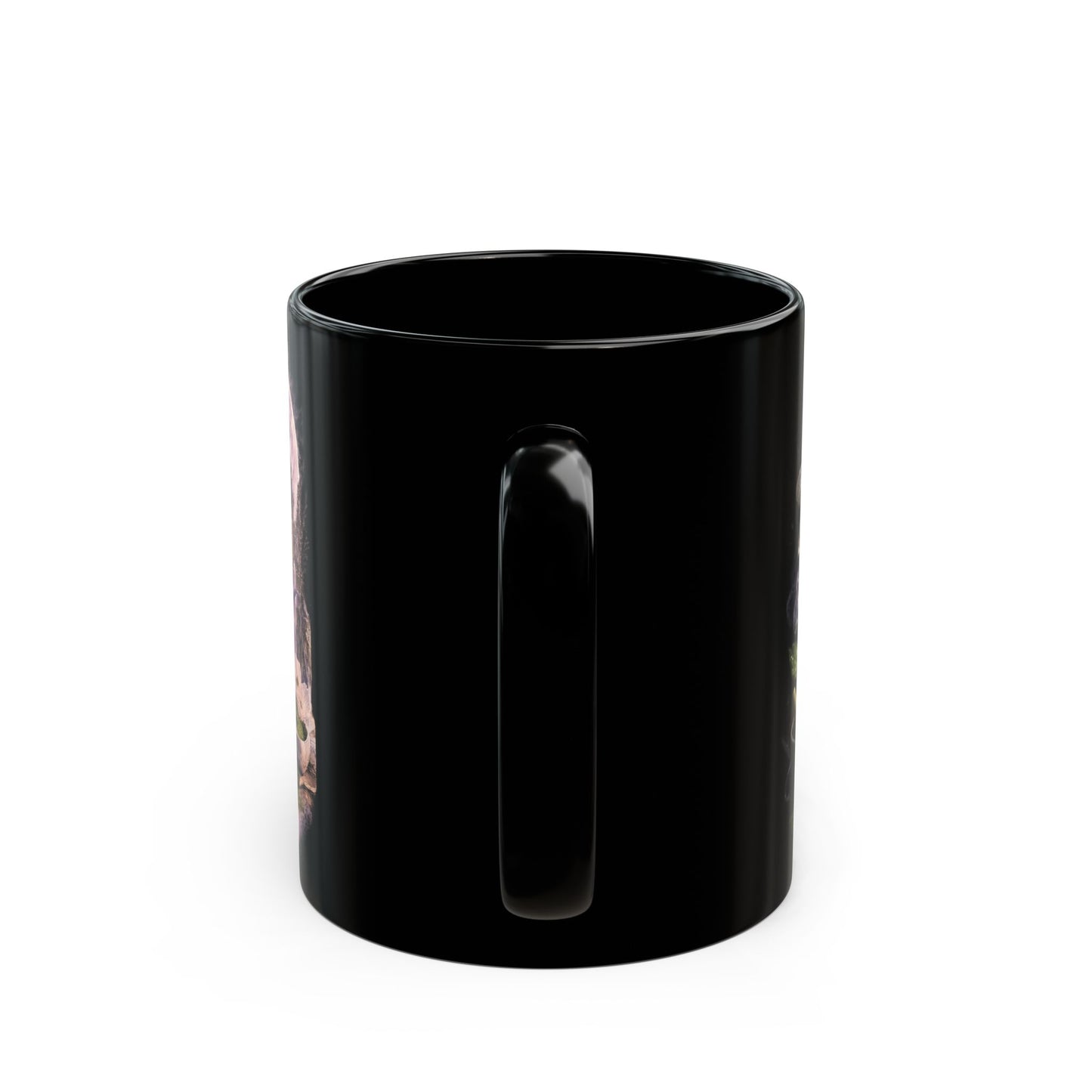 Midnight Petals Perfume Bottle Mug | Moody Floral Coquette Coffee Cup, Cozy Luxury Gift