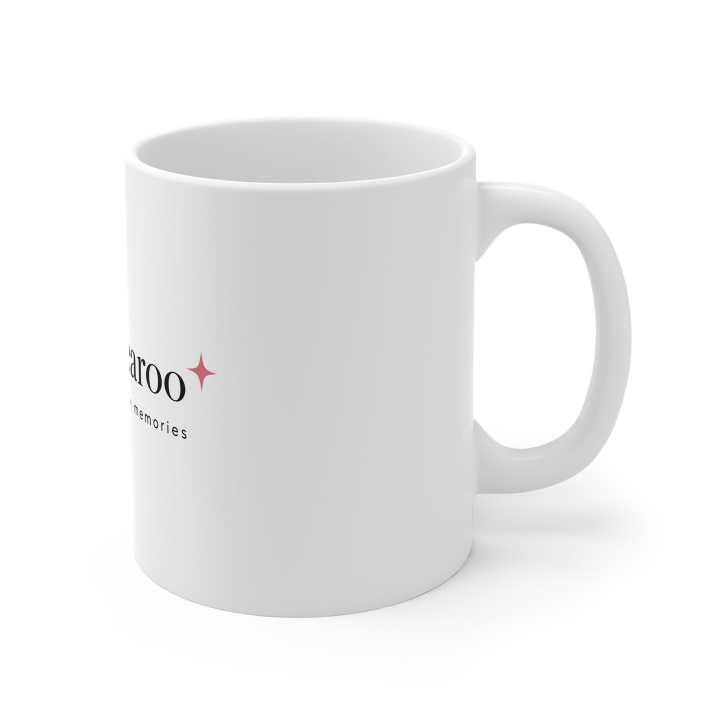 Perfumearoo Logo Mug | Minimal Perfume Lover Ceramic Coffee Cup, Cute Fragrance Gift