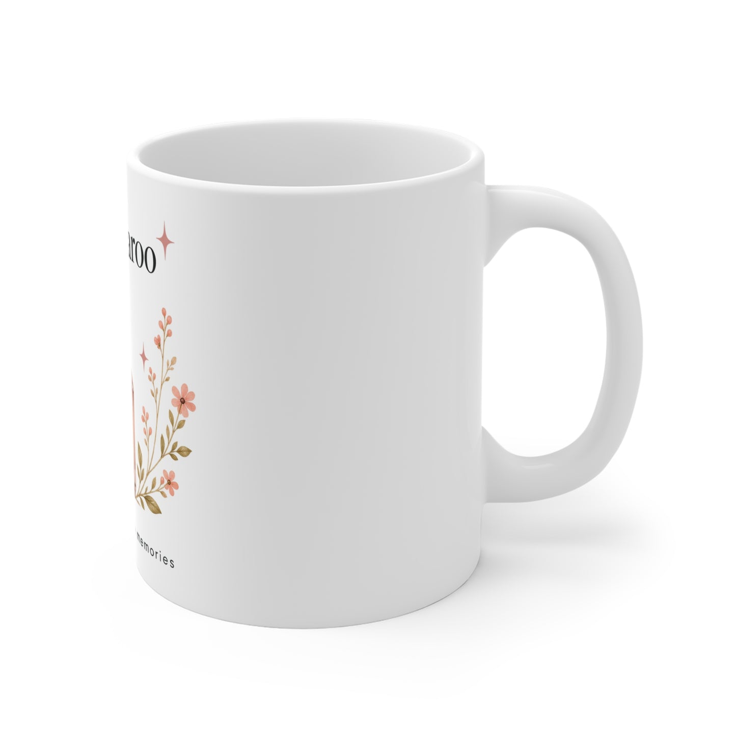 Perfumearoo Perfume Bottle Mug | Floral Ceramic Coffee Cup, Cute Fragrance Lover Gift