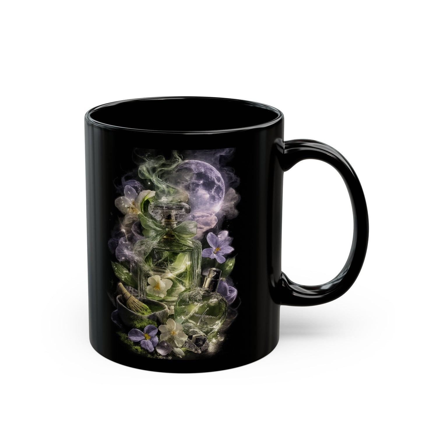 Mystical Brew Mug | Moody Witchy Ceramic Coffee Cup, Gothic Fragrance Lover Gift