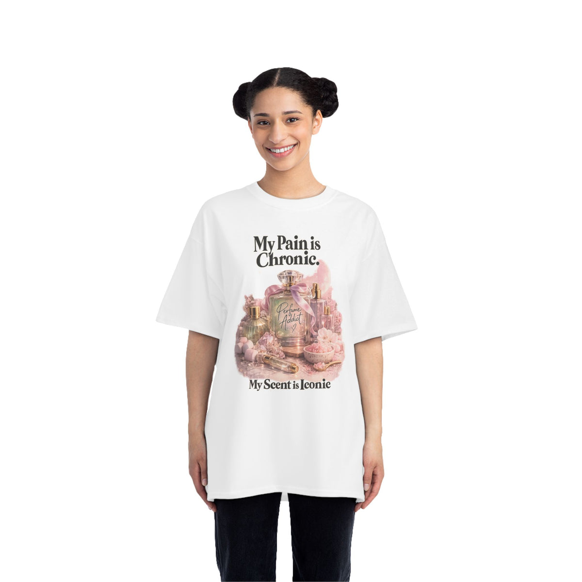 Chronic, Yet Iconic Tee | Soft Feminine Graphic Shirt, Cute Perfume Lover Gift
