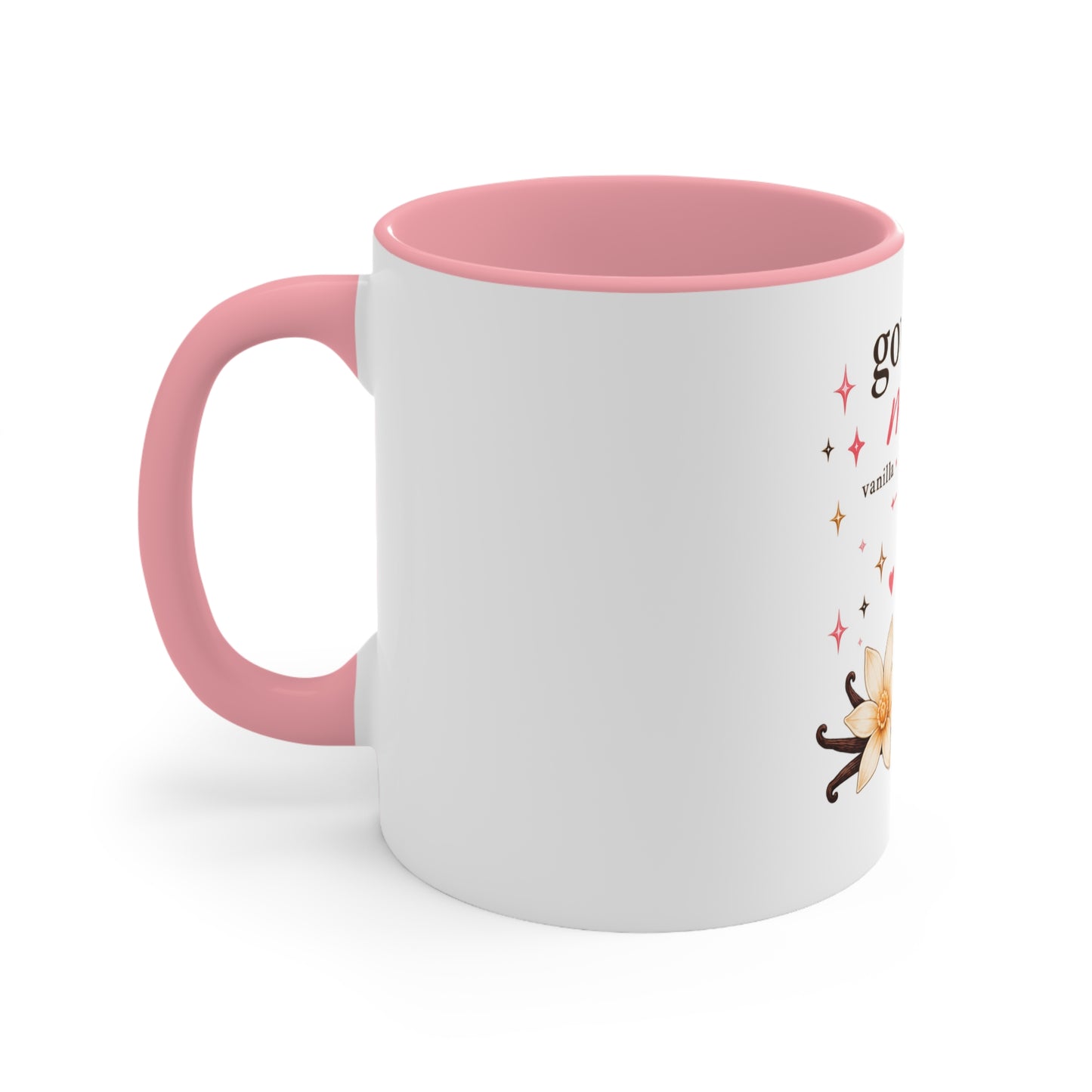 Gourmand Mood Vanilla Caramel Marshmallow Accent Mug | Luxury Coquette Dessert Perfume Coffee Cup, Cute Gift