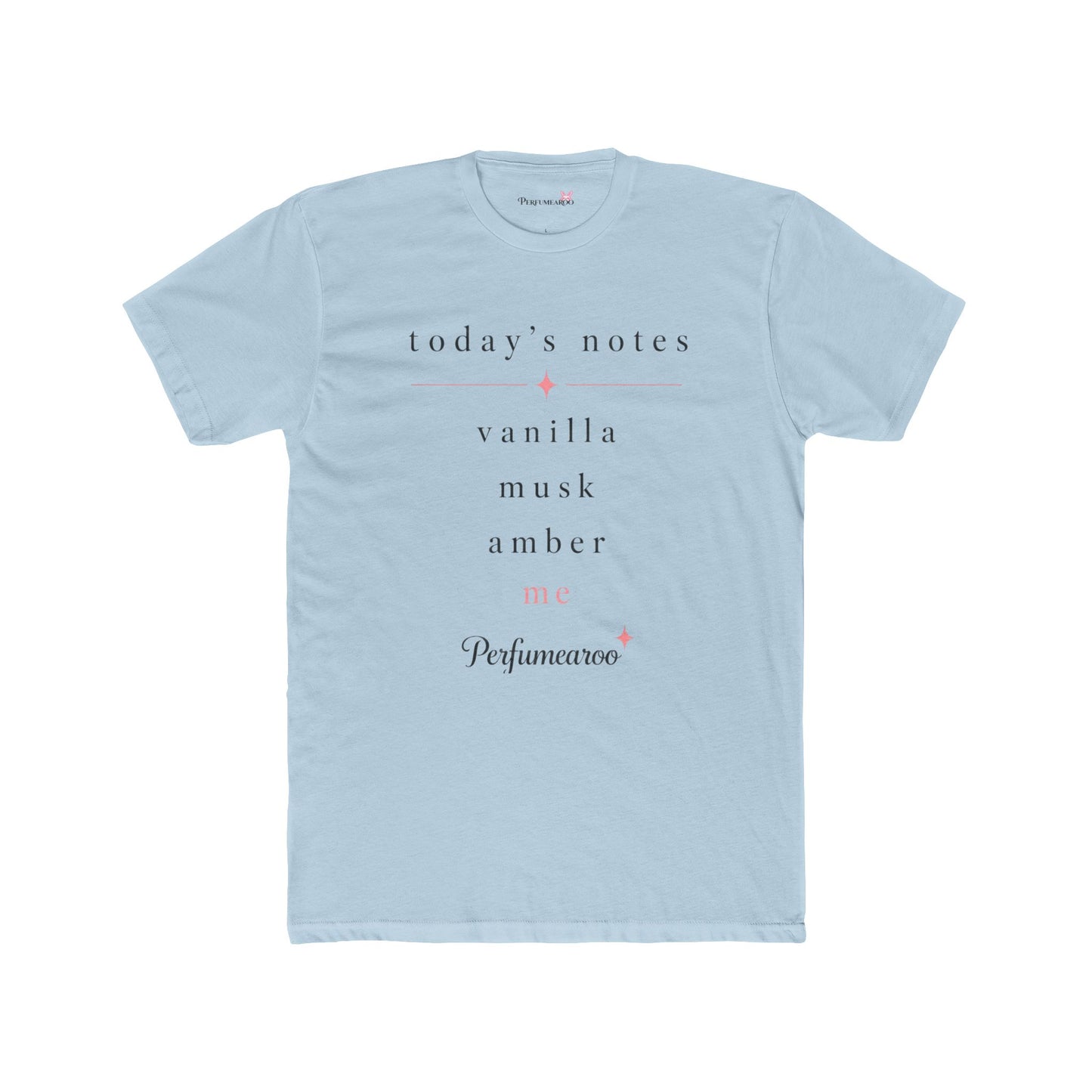 Perfume Notes Tee | Luxury Coquette 'Today's Notes' Vanilla Musk Amber Graphic Shirt, Cute Fragrance Lover Gift