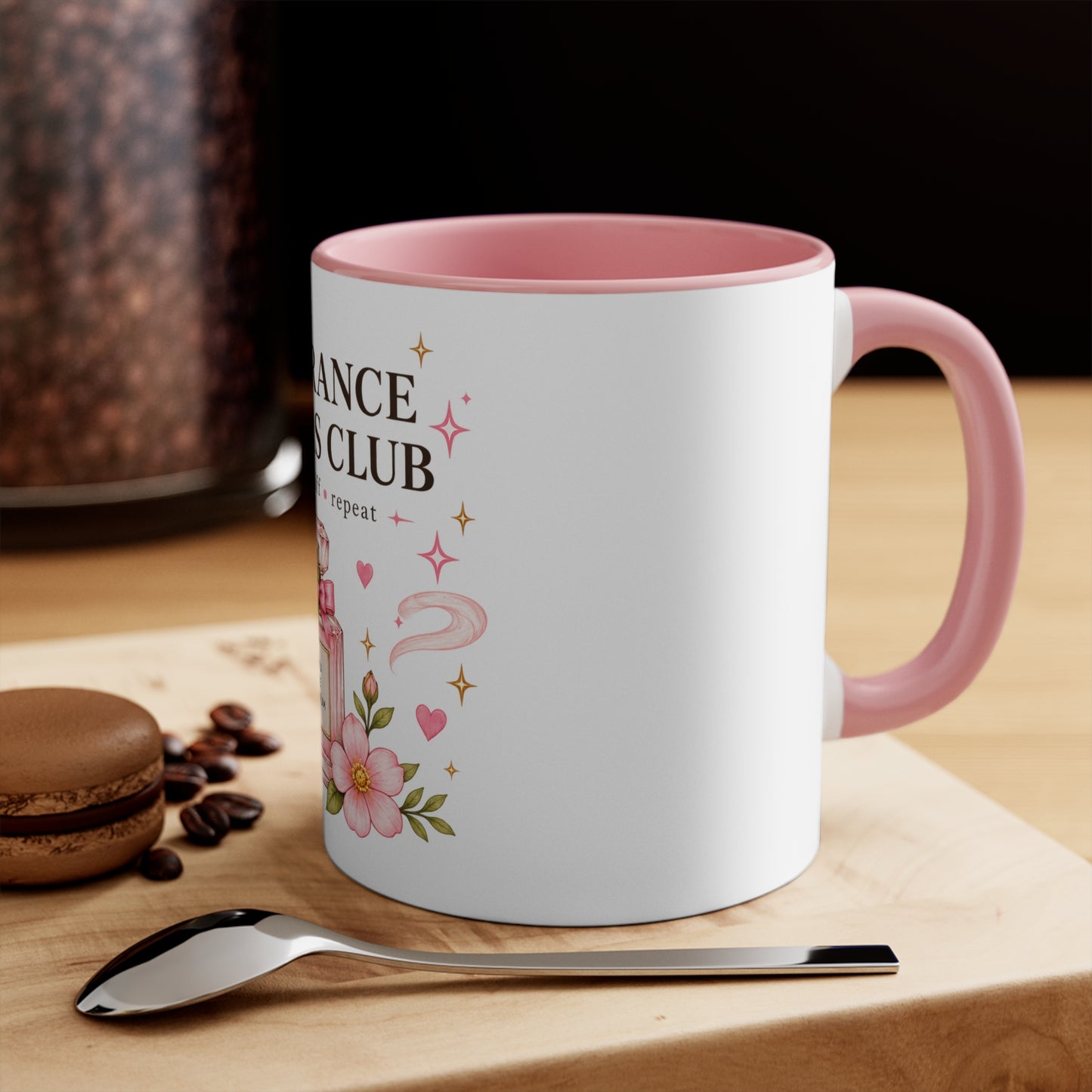 Fragrance Lovers Club Accent Mug | Perfume Bottle Coffee Cup, Cute Gift for Perfume Collectors