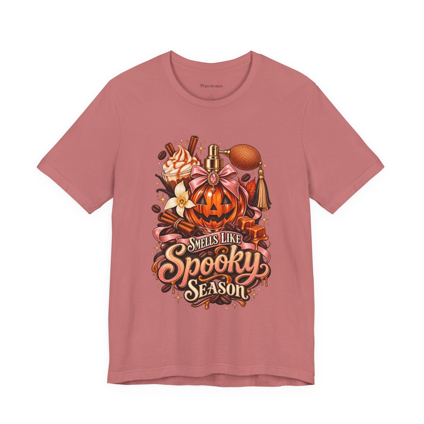 Spooky Season T-Shirt — 'Smells Like Spooky Season' Halloween Pumpkin Graphic Tee