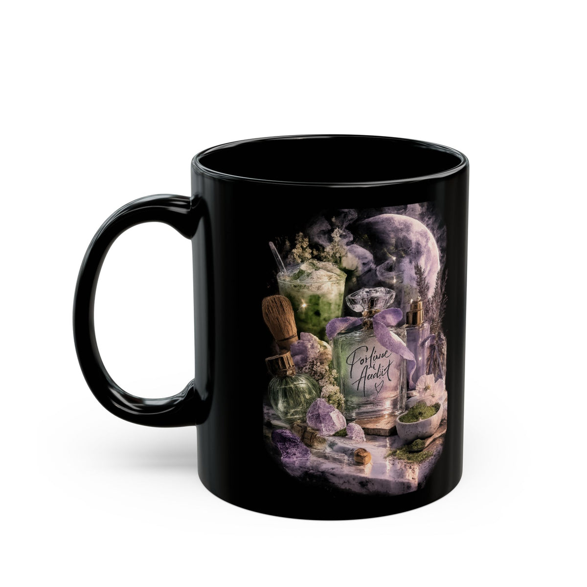 Mystical Brew Mug | Moody Witchy Ceramic Coffee Cup, Gothic Fragrance Lover Gift