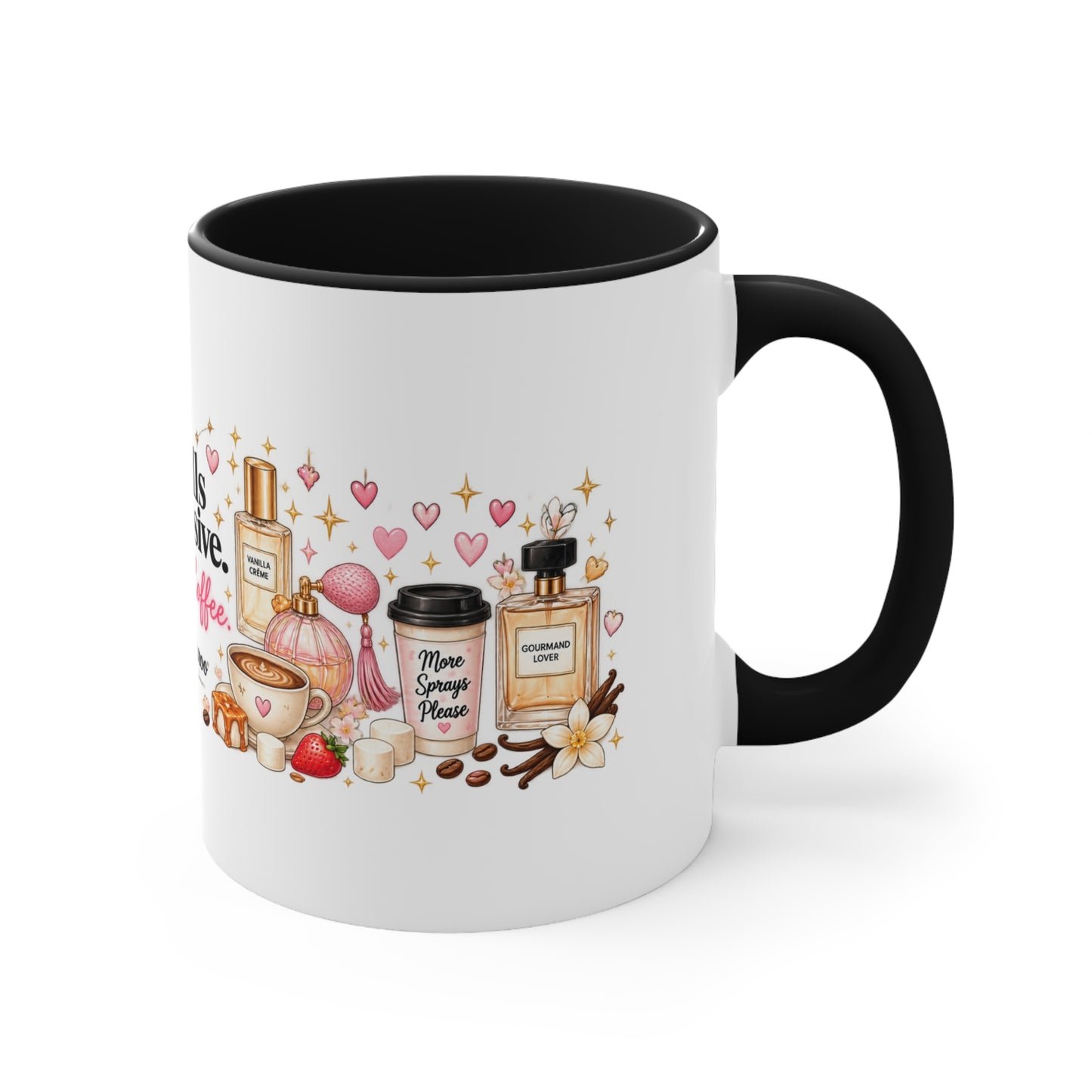 Smells Expensive Drinks Coffee Mug | Perfume and Coffee Accent Cup, Cute Fragrance Lover Gift