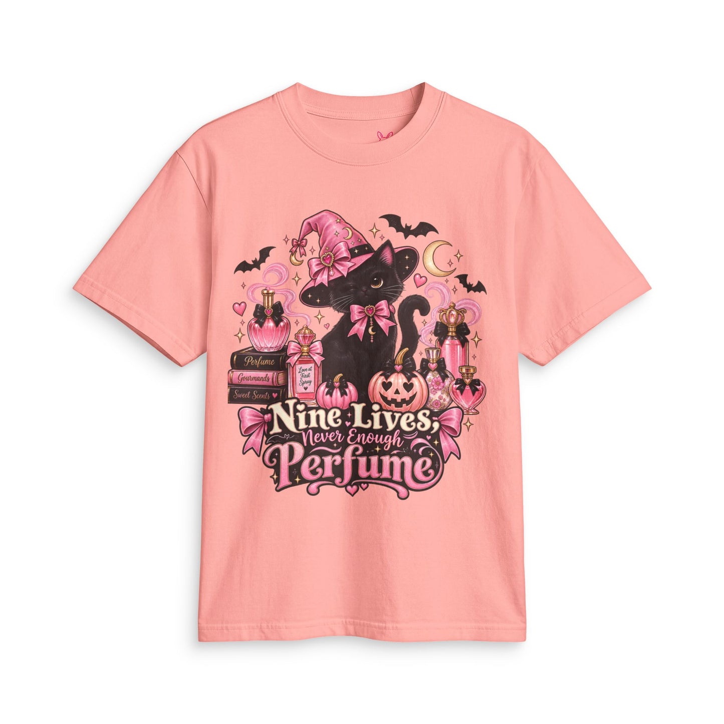 Witch Cat 'Nine Lives, Never Enough Perfume' T-Shirt