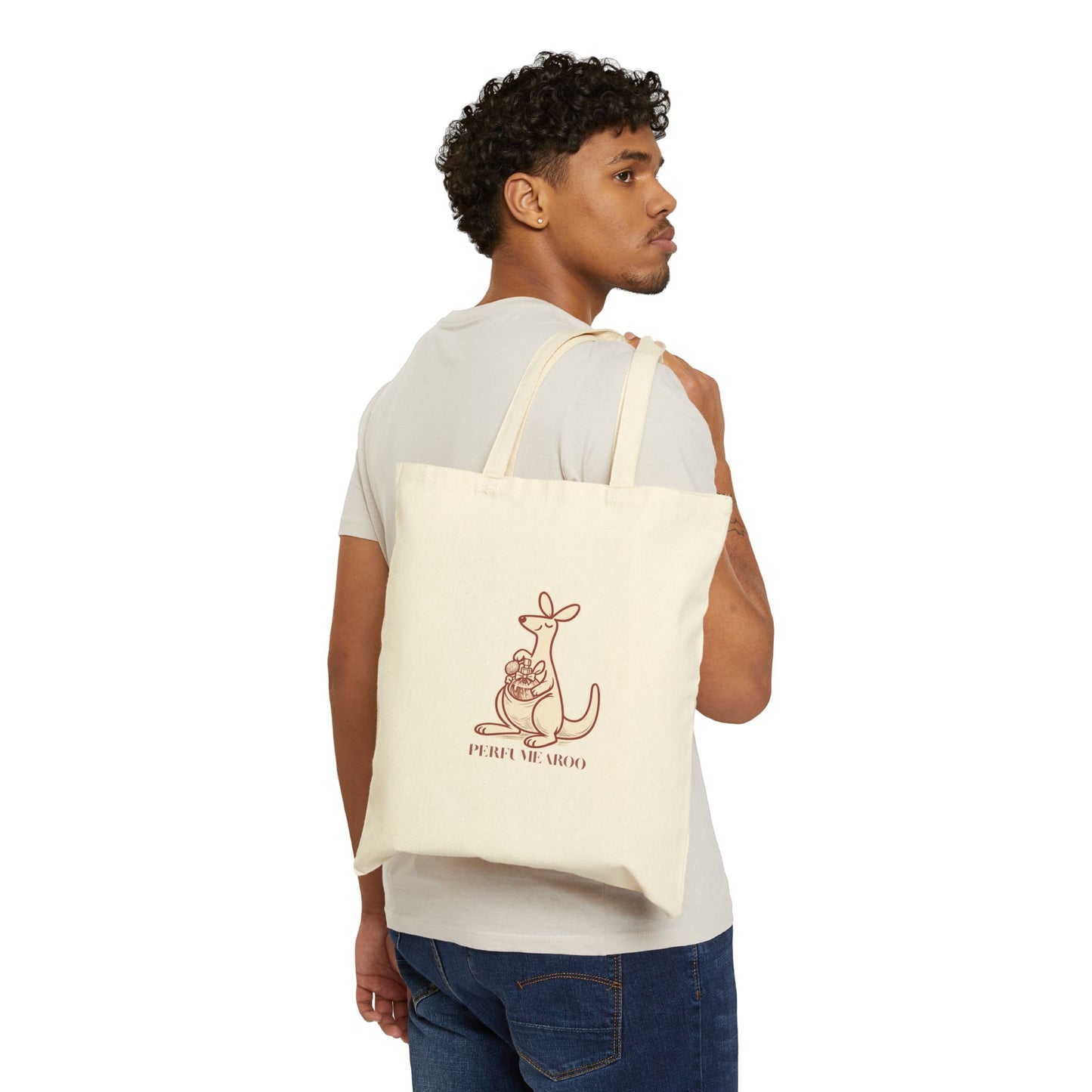 Perfume Community Cotton Canvas Tote Bag — "They Hate Us Cause They Ain't Us" Scent Lover Tote