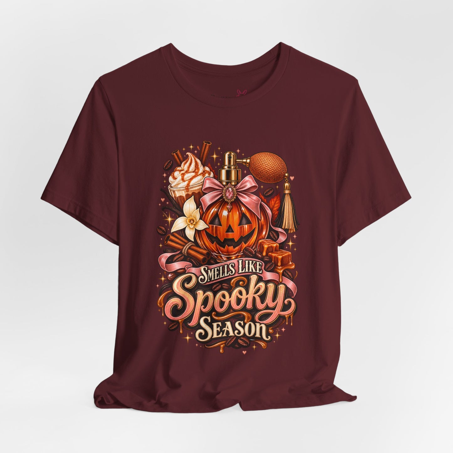 Spooky Season T-Shirt — 'Smells Like Spooky Season' Halloween Pumpkin Graphic Tee